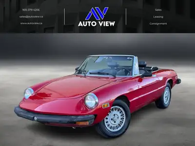 Welcome to Auto View! JUST LANDED!! 1976 Alfa Romeo Spider Veloce!! **CERTIFIED** The 1976 Alfa Rome...