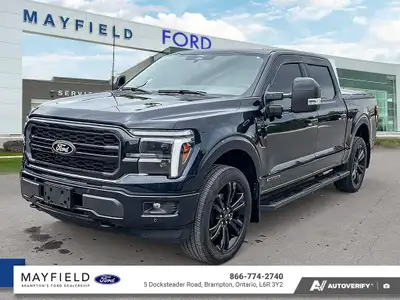 2025 Ford F-150 Lariat Blue Metallic 502A Mobile Office Pkg Wireless charging Pad Lariat Blk Appeare...