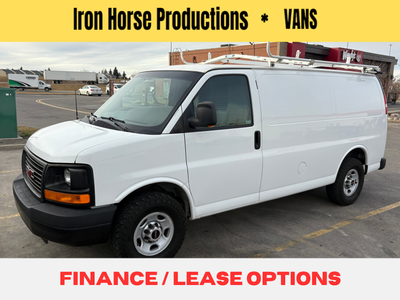 CAN FINANCE or LEASE, 2014 GMC SAVANA 2500 CARGO VAN, $4,000 UPFITTED, Clean White Exterior, with Hi...