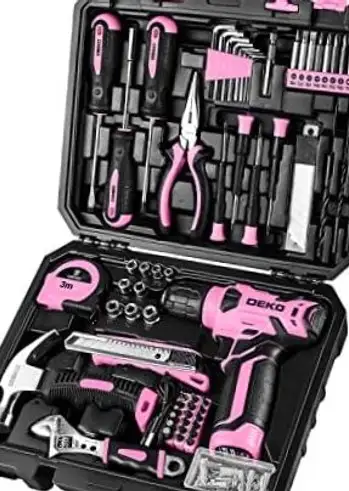 DEKOPRO 126 PC Tool Set with 8V Cordless Drill, View more