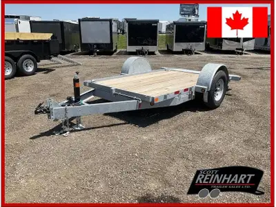 2026 Canada Trailers 6x12 Galvanized Manual Tilt Trailer 7000LB GVWR, Single Torsion Axle with Easy...