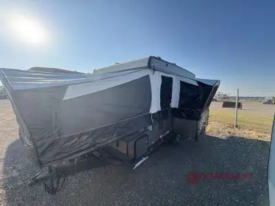 Forest River Rockwood Extreme Sports pop-up camper 2318ESP highlights: Dinette Slide Gaucho Bed EZ R...