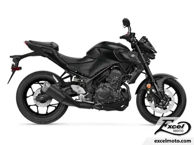Excel Moto 2026 Yamaha MT-03 YAMAHA MT-03 MATTE RAVEN BLACK Offrez-vous la moto de vos rêves cet hiv...