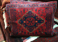 Handmade Persian Wool Pillow Case Afghan  IKEA | Free Shipping