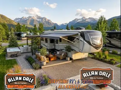 Jayco Pinnacle fifth wheel 32RLTS highlights: Walk-In Shower with a Seat Kitchen Island with Extensi...