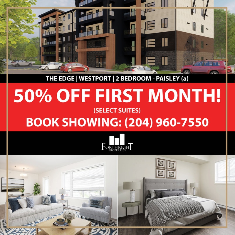 The Edge 2 Bed Paisley (a) Winnipeg Long Term Rentals