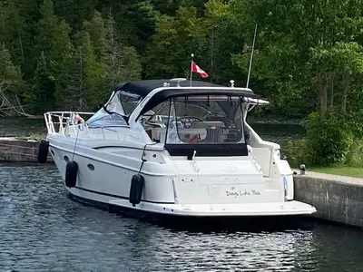 REGAL BUILDS A QUALITY FIBERGLAS CRUISER Starting at the bow, a chrome Bruce type anchor, fresh wate...