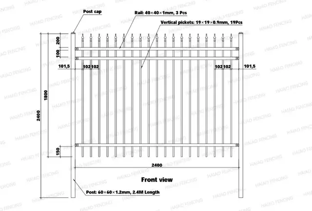 NEW 88 FT ORNAMENTAL WROUGHT IRON GATE & FENCE PANEL KIT 5120610 in Decks & Fences in Saskatoon - Image 6