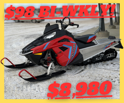 PAYMENTS AS LOW AS $98 BI WEEKLY! HARD TO FIND 2020 POLARIS RMK EVO E/S 144. IDEAL YOUTH OR FOR THE...