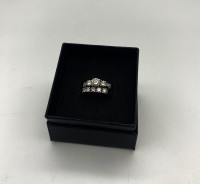 14KT White Gold Diamond Engagement Ring & Band -Appraisal $3500