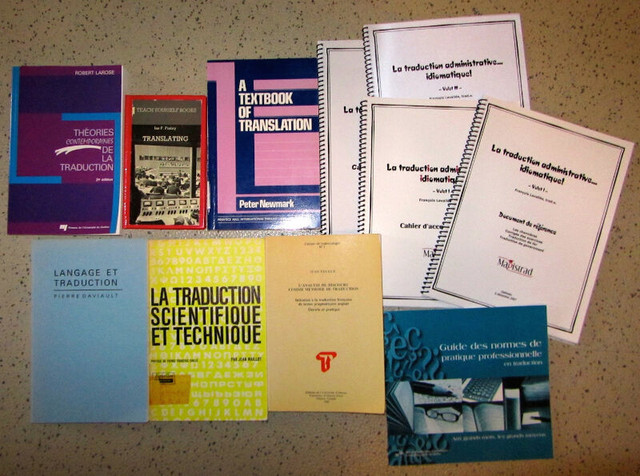 Translators/Traducteurs – Various/Theory Books on Translation in Textbooks in Dartmouth