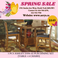 Spring Sale on Furniture!! Counter/Pub Dining Sets on Sale