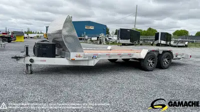 Trailer - # STOCK: PUB-320 2020 TER-O-CONC 19'7 REMORQUE PLATEFORME EN ALUMINIUM POUR VTT, SPYDER OU...