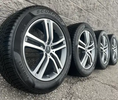 Pirelli Scorpion MO Winter Tires and original 20 inch Mercedes Benz GLE-Class GLE 350 / 450 rims. Go...