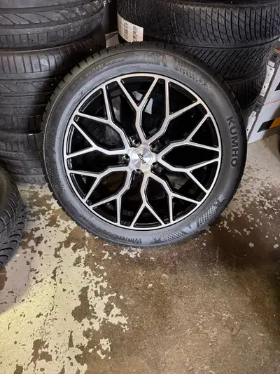 4 New 20 Niche Mazzanti Wheels w/ 275/45R20 Kumho IZen WS71 Winter Tires 5x112 Perfect for Audi, Mer...