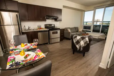 Choose from a large selection of smartly designed suites in this contemporary building and enjoy an...