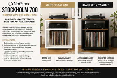 NorStone Stockholm 700 Turntable Stand with Vinyl Storage – B, View more