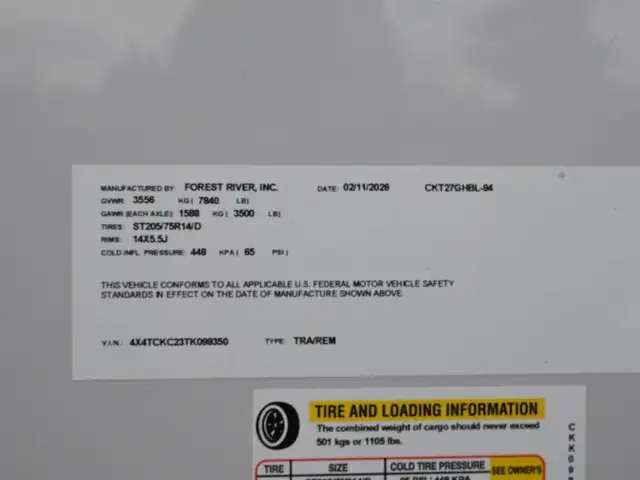 2026 GREY WOLF 27GHBL in Travel Trailers & Campers in St. Albert - Image 22