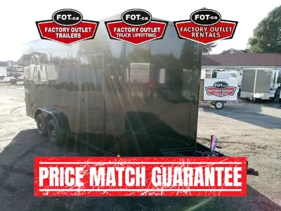 NEW 7.5x18ft Conquest Enclosed Cargo Trailer from Formula Trailers - Rear Ramp Door w/ Spring Assist...