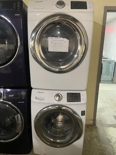 Laveuse sécheuse frontales blanches Samsung ( remis a neuf ), View more