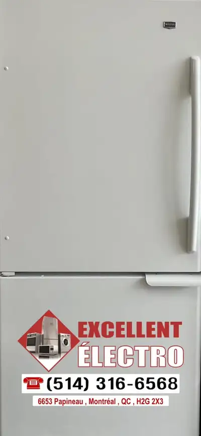 ❄️ FRIGO BLANC MAYTAG – CONGÉLATEUR EN BAS – 1 AN GARANTIE, View more