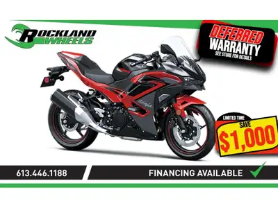 2025 Kawasaki NINJA 500 SE - DEMO La Kawasaki Ninja 500 de 2025 offre une expérience de conduite exa...