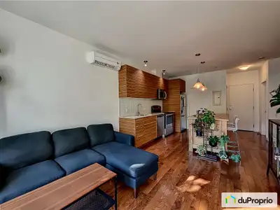 À 5 minutes du canal Lachine, magnifique condo de 600 pi² avec 1 chambre, 1 salle de bain, espace bu...