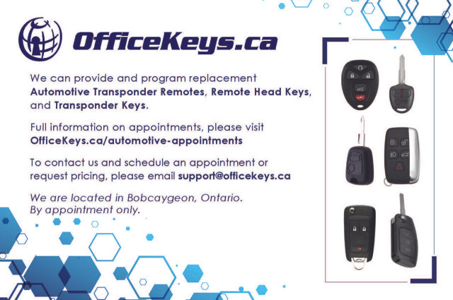Auto Key Fobs, Remotes, Keys, Transponder Keys, Car Remotes, in Other Parts & Accessories in Kawartha Lakes