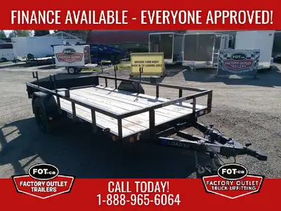 Welcome to Factory Outlet Trailers! PRE-OWNED 2025 6x12ft Single Axle Utility Trailer from Load Trai...