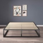 NEW 10" RAISED METAL PLATFORM BED FRAME WOOD SLAT Calgary Alberta Preview