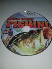 Wii  dvd game SEGA BASS FISHING. sans l'etui