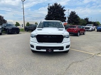 Odometer is 23300 kilometers below market average! Bright White Clearcoat 2025 Ram 1500 Sport 4WD 8-... (image 1)
