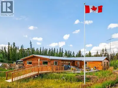 A remarkable offering, is this stunning 3200sq ft waterfront log home featuring 3-bedrms+den and 2-b...