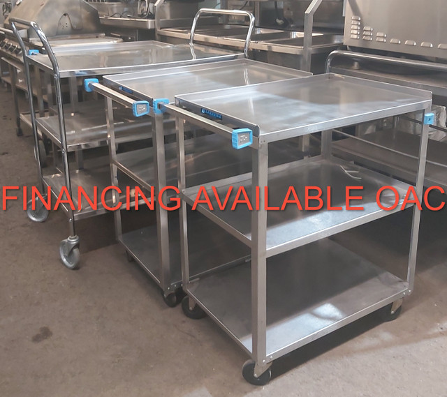 HUSSCO EDMONTON USED Restaurant Stainless Carts Commercial in Industrial Kitchen Supplies in Edmonton - Image 2
