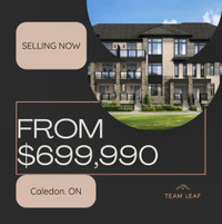 Townhomes In Caledon, ON , From $699,990