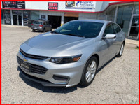 2018 CHEVROLET MALIBU CARPROOF VERIFIED! 160,191 KM AUTOMATIC TRANSMISSION GREY EXTERIOR ON BLACK CL... (image 1)