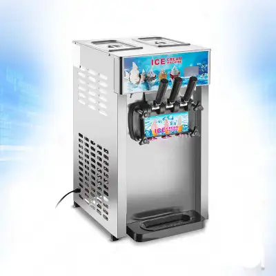 *Commercial 3 Flavor Soft Ice Cream Frozen Cones Machine 210022, View more