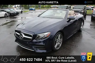 2018 Mercedes-Benz Classe-E 2018 MERCEDES-BENZ E400 CONVERTIBLE SPORT AMG PACK, DESIGNO, 72.280 KM:...