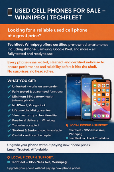 Certified Pre-Owned Cell Phones for Sale in Winnipeg, View more