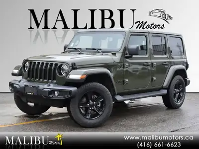 FINISHED IN GREEN ON BLACK LEATHER, FREEDOM TOP, SOFT TOP INCLKUDED, TOW PACKAGE, HEATED SEATS AND S...