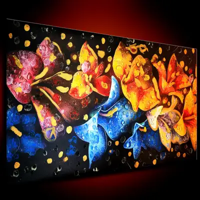 Superbe Tableau de Peinture neuf Toile d'artiste Abstrait modern, View more