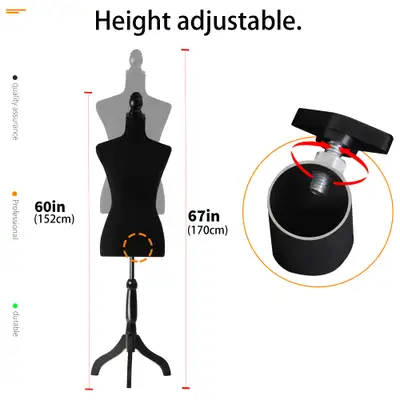 NEW FEMALE MANNEQUIN HANGING TORSO FORM DISPLAY 729409, View more