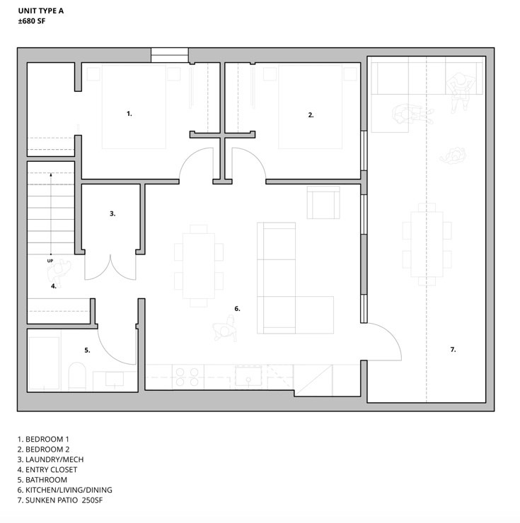 NEW 2BR, 1 BA Norwood East 4