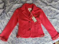 NEW Diesel red jacket for toddler girl, with tags