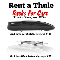 Thule Roof Box and Ski Rack Rentals