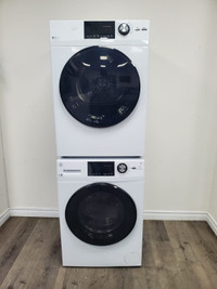 GE washer dryer 24″ GFD14JSINWW & GFW148SSMWW New Scratch & Dent