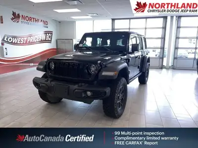 ===== Key Features ===== * Only 42,899 km * One Owner * No Reported Accidents * Willys Trim * 4WD (F...