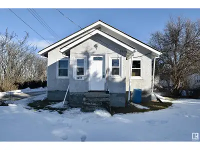 Handyman special in Glendon, Alberta! This unfinished 2-bedroom, 1-bathroom home is a great opportun...