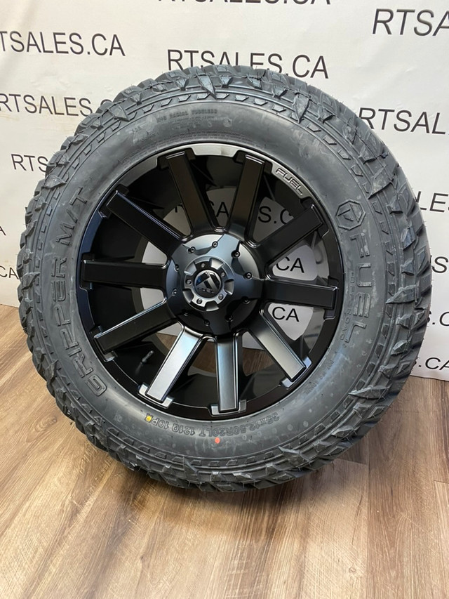 35x12.5x20 Fuel MT tires & rims 8x180 GMC Chevy 2500 35000 in Tires & Rims in Vancouver