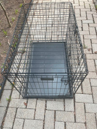 Essentials Double Door Pet Crate Dog Cage - Medium Size